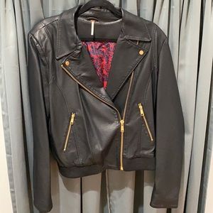 Free People leather jacket